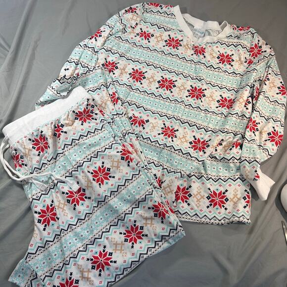 LuLaRoe Asher PJ Set women's Snowflakes size XL - Picture 1 of 5